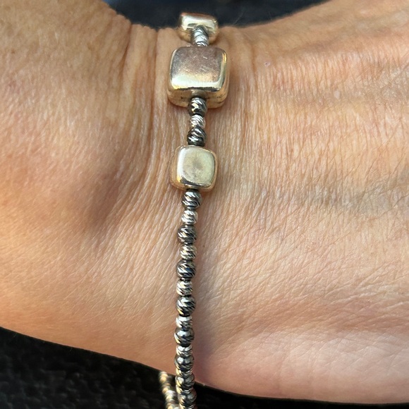 Silpada Elegant Silver and Gold-Toned Bracelet New - Picture 2 of 4